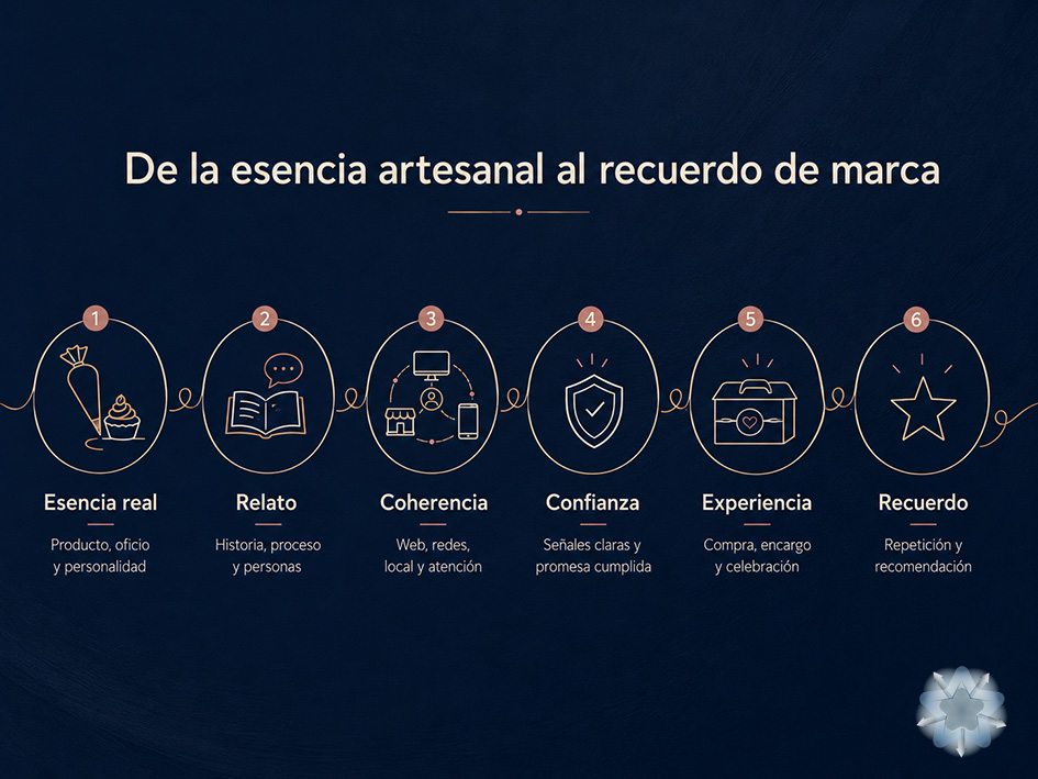 Recorrido desde la esencia artesanal de una pastelería hasta el recuerdo y la recomendación del cliente